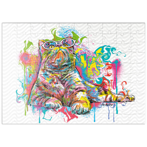 puzzleplate Kitten Staring Away 100 Puzzle