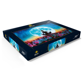 Alternative Darstellung des Puzzle-Motivs Yoga-Mond – Puzzleteile: 200