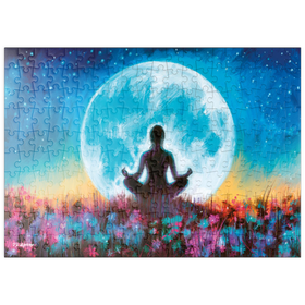 Darstellung des Puzzle-Motivs Yoga-Mond – Puzzleteile: 200