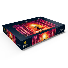 Alternative Darstellung des Puzzle-Motivs Yoga-Sonnenaufgang – Puzzleteile: 1000