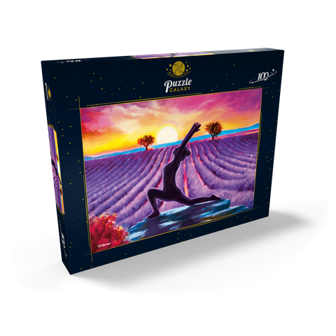 Yoga by the Flowers 100 Puzzle Schachtel Ansicht2
