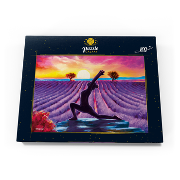 Yoga by the Flowers 100 Puzzle Schachtel Ansicht3