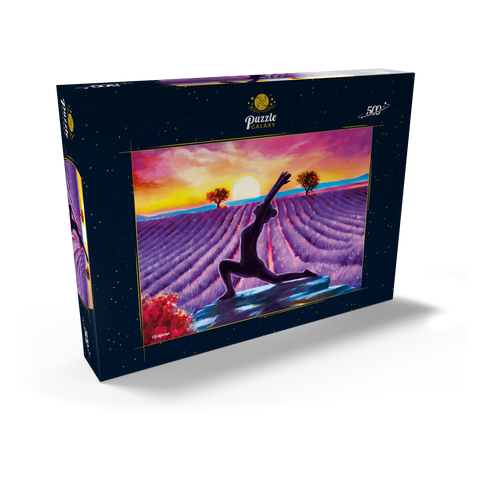 Yoga by the Flowers 500 Puzzle Schachtel Ansicht2