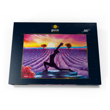 Yoga by the Flowers 500 Puzzle Schachtel Ansicht3