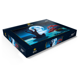 Darstellung des Puzzle Motivs Yoga mit dem Ozean - Puzzleteile: 200