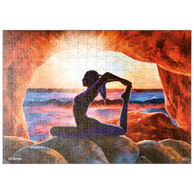 Darstellung des Puzzle-Motivs Yoga on the Rocks – Puzzleteile: 200