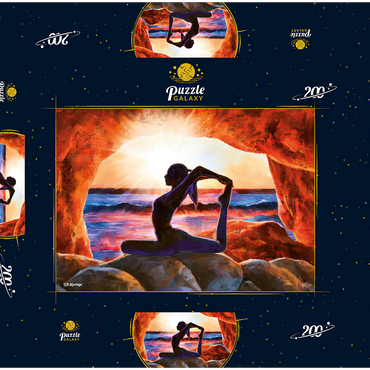 Yoga on the Rocks 200 Puzzle Schachtel 3D Modell