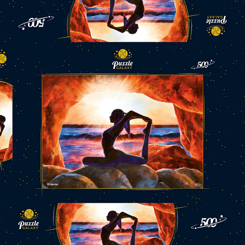 Yoga on the Rocks 500 Puzzle Schachtel 3D Modell