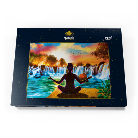Waterfall Yoga 1000 Puzzle Schachtel Ansicht3