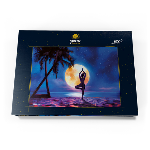 Yoga with Palm Trees 1000 Puzzle Schachtel Ansicht3
