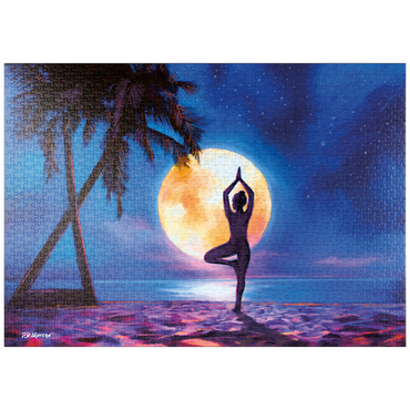 puzzleplate Yoga with Palm Trees 1000 Puzzle