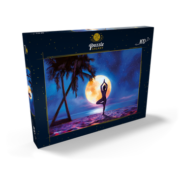 Yoga with Palm Trees 100 Puzzle Schachtel Ansicht2