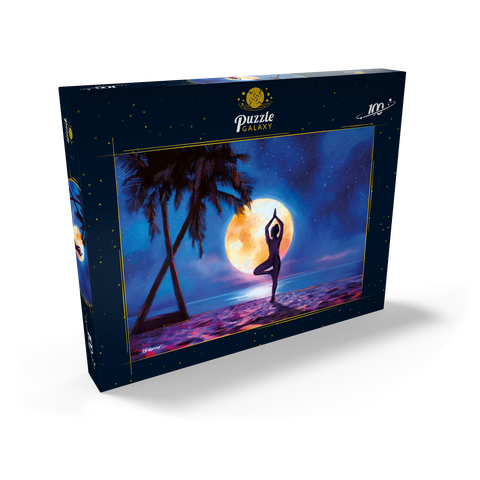 Yoga with Palm Trees 100 Puzzle Schachtel Ansicht2