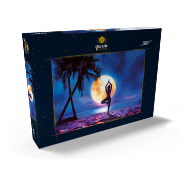 Yoga with Palm Trees 500 Puzzle Schachtel Ansicht2