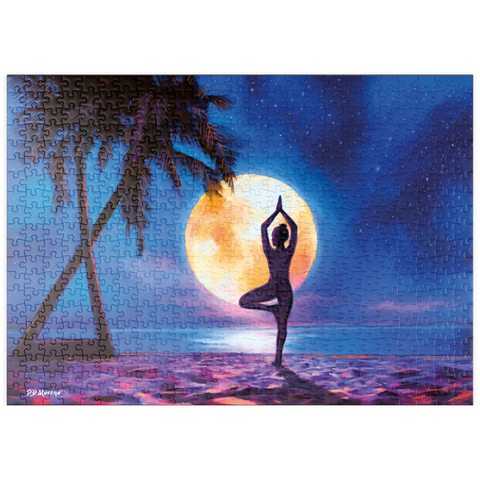puzzleplate Yoga with Palm Trees 500 Puzzle