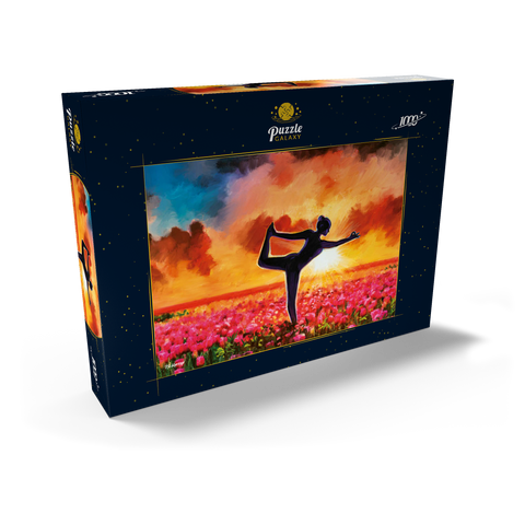 Yoga in a Flower  Bed 1000 Puzzle Schachtel Ansicht2