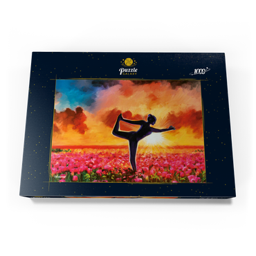 Yoga in a Flower  Bed 1000 Puzzle Schachtel Ansicht3