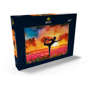 Yoga in a Flower  Bed 500 Puzzle Schachtel Ansicht2