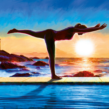 Yoga by the Water 1000 Puzzle 3D Modell