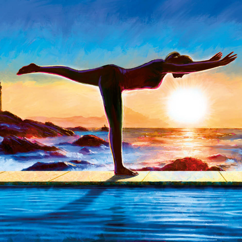 Yoga by the Water 100 Puzzle 3D Modell