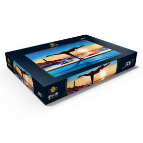 Alternative Darstellung des Puzzle-Motivs Yoga am Wasser – Puzzleteile: 500
