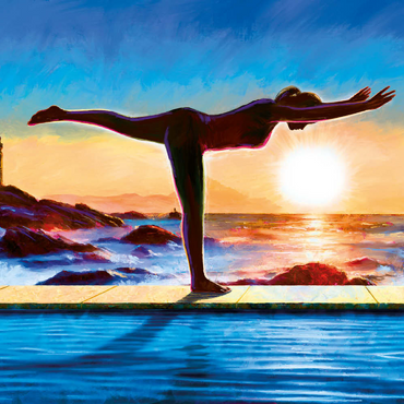 Yoga by the Water 500 Puzzle 3D Modell