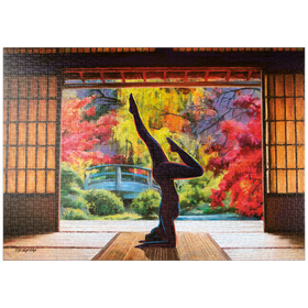 Darstellung des Puzzle Motivs Meditation Yoga - Puzzleteile: 1000