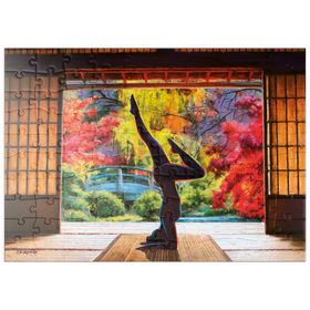 Darstellung des Puzzle Motivs Meditation Yoga - Puzzleteile: 100