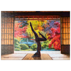 Darstellung des Puzzle Motivs Meditation Yoga - Puzzleteile: 200