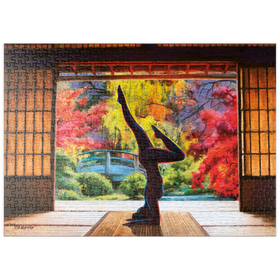 Darstellung des Puzzle Motivs Meditation Yoga - Puzzleteile: 500