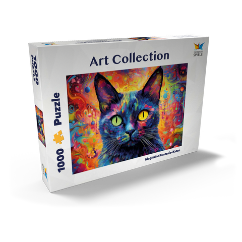 Magische Fantasie-Katze 1000 Puzzle Schachtel Ansicht2