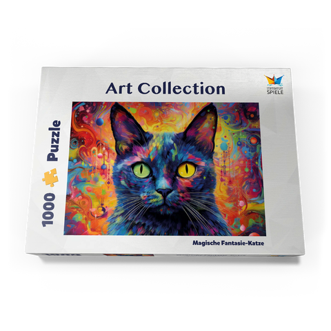 Magische Fantasie-Katze 1000 Puzzle Schachtel Ansicht3