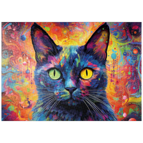 puzzleplate Magische Fantasie-Katze 1000 Puzzle