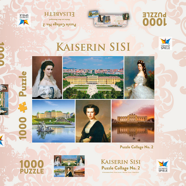 Kaiserin Elisabeth - Sisi - Collage Nr.2 - Wien 1000 Puzzle Schachtel 3D Modell