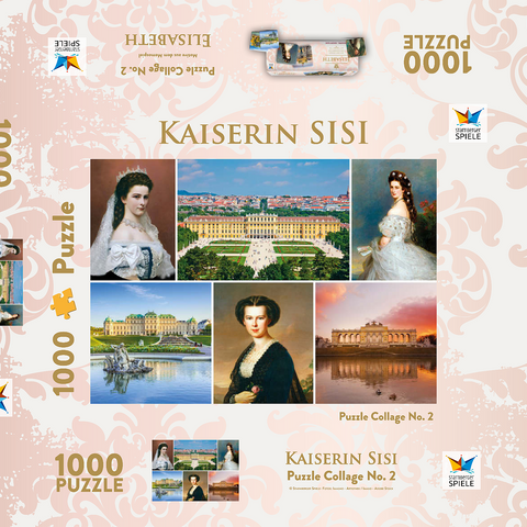 Kaiserin Elisabeth - Sisi - Collage Nr.2 - Wien 1000 Puzzle Schachtel 3D Modell