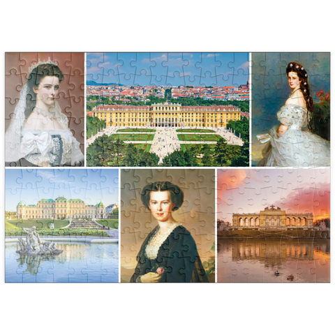 puzzleplate Kaiserin Elisabeth - Sisi - Collage Nr.2 - Wien 200 Puzzle