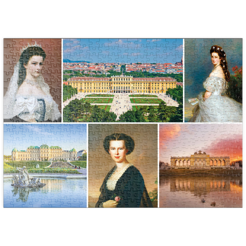 puzzleplate Kaiserin Elisabeth - Sisi - Collage Nr.2 - Wien 500 Puzzle