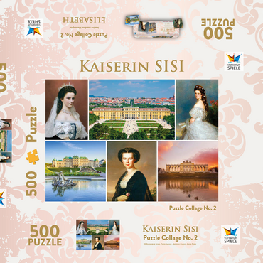 Kaiserin Elisabeth - Sisi - Collage Nr.2 - Wien 500 Puzzle Schachtel 3D Modell