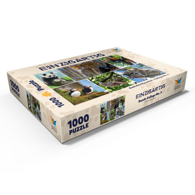 Darstellung des Puzzle Motivs Einzigartig - Bedrohte Tierarten - Collage No. 3 - Puzzleteile: 1000