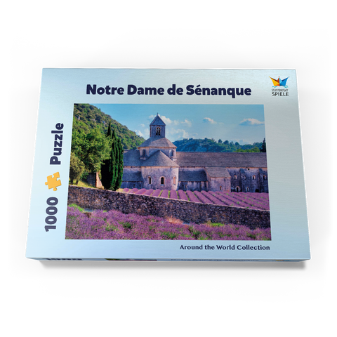 Notre Dame de Sénanque, Gordes, Provence, Frankreich 1000 Puzzle Schachtel Ansicht3