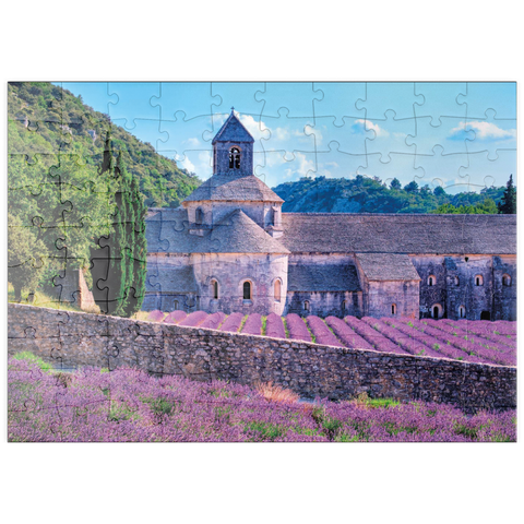 puzzleplate Notre Dame de Sénanque, Gordes, Provence, Frankreich 100 Puzzle