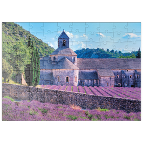 Darstellung des Puzzle Motivs Notre Dame de Sénanque, Gordes, Provence, Frankreich - Puzzleteile: 100