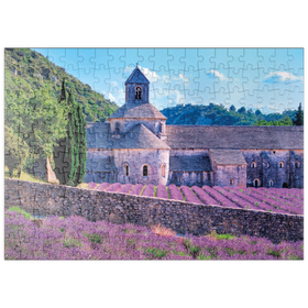 Darstellung des Puzzle Motivs Notre Dame de Sénanque, Gordes, Provence, Frankreich - Puzzleteile: 200