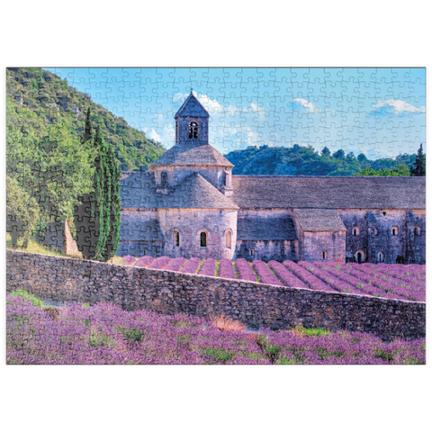 puzzleplate Notre Dame de Sénanque, Gordes, Provence, Frankreich 500 Puzzle