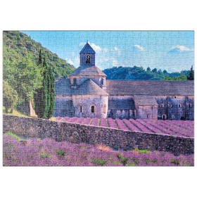 Darstellung des Puzzle Motivs Notre Dame de Sénanque, Gordes, Provence, Frankreich - Puzzleteile: 500
