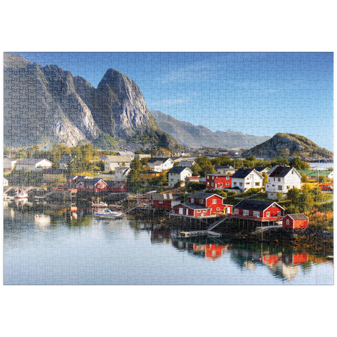 puzzleplate Lofoten Inseln in Norwegen 1000 Puzzle