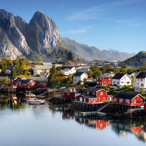 Lofoten Inseln in Norwegen 1000 Puzzle 3D Modell