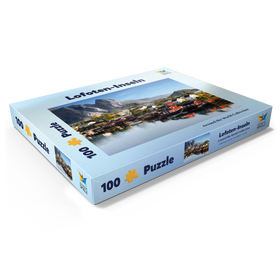 Darstellung des Puzzle Motivs Lofoten Inseln in Norwegen - Puzzleteile: 100