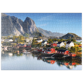 Darstellung des Puzzle Motivs Lofoten Inseln in Norwegen - Puzzleteile: 500