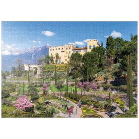 Darstellung des Puzzle-Motivs Schloss Trauttmansdorff in Meran, Südtirol, Italien – Puzzleteile: 1000